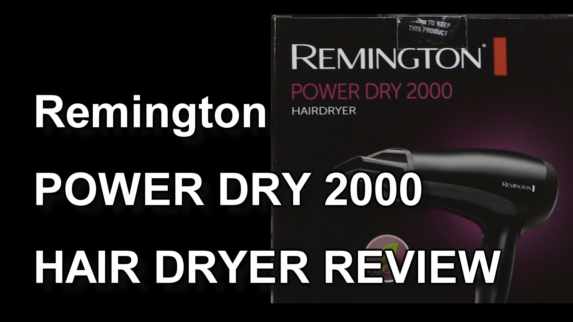 Remington Power Dry YouTube thumbnail